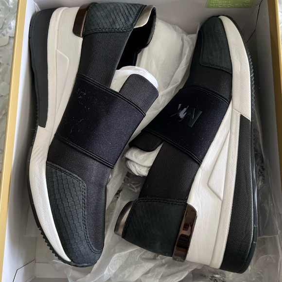 Michael Kors Felix Trainor Canvas Black 10M - Picture 1 of 3